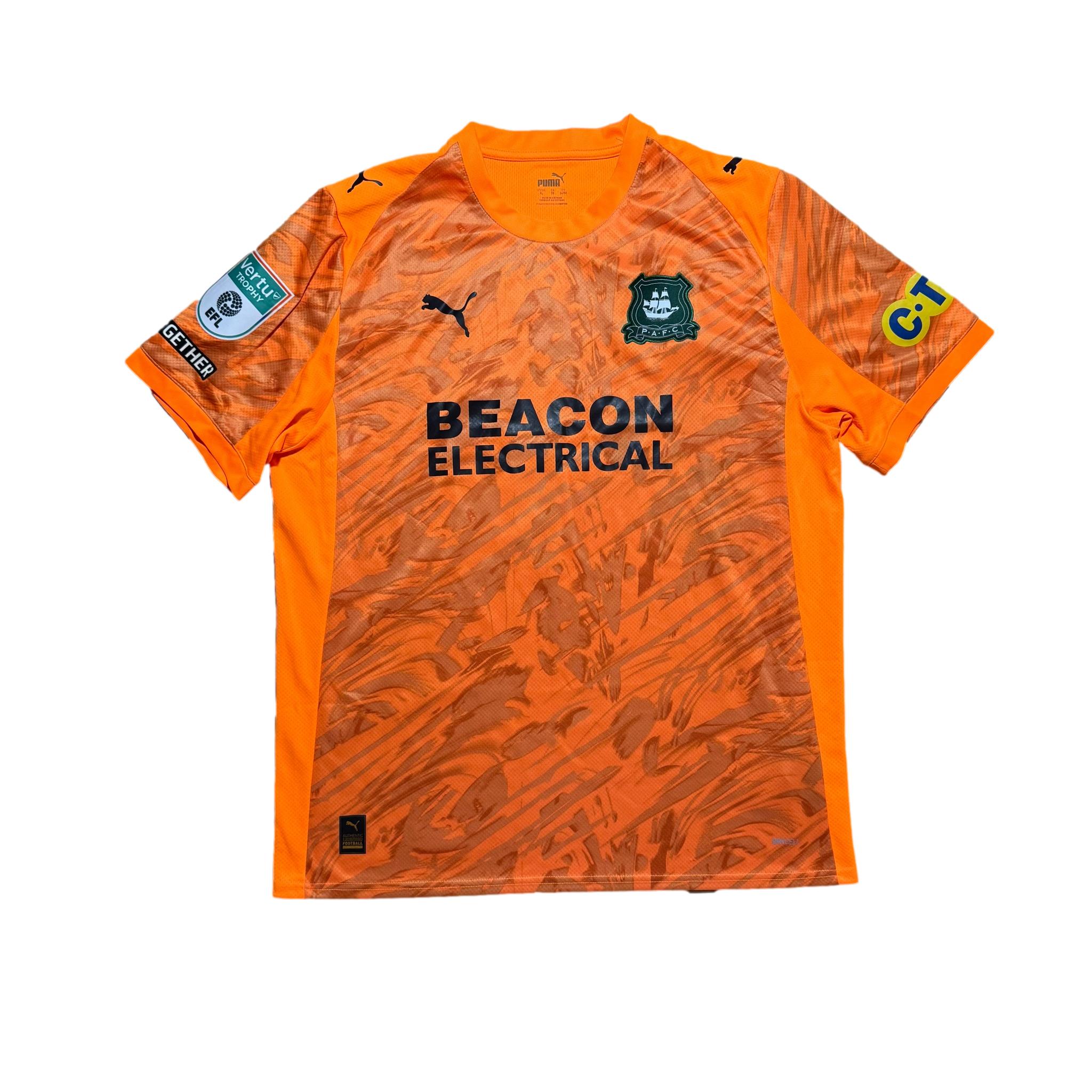 Plymouth Home GK Shirt 2025 - 2026 (XL) Hazard 1 Match Issue/ Worn + Signed
