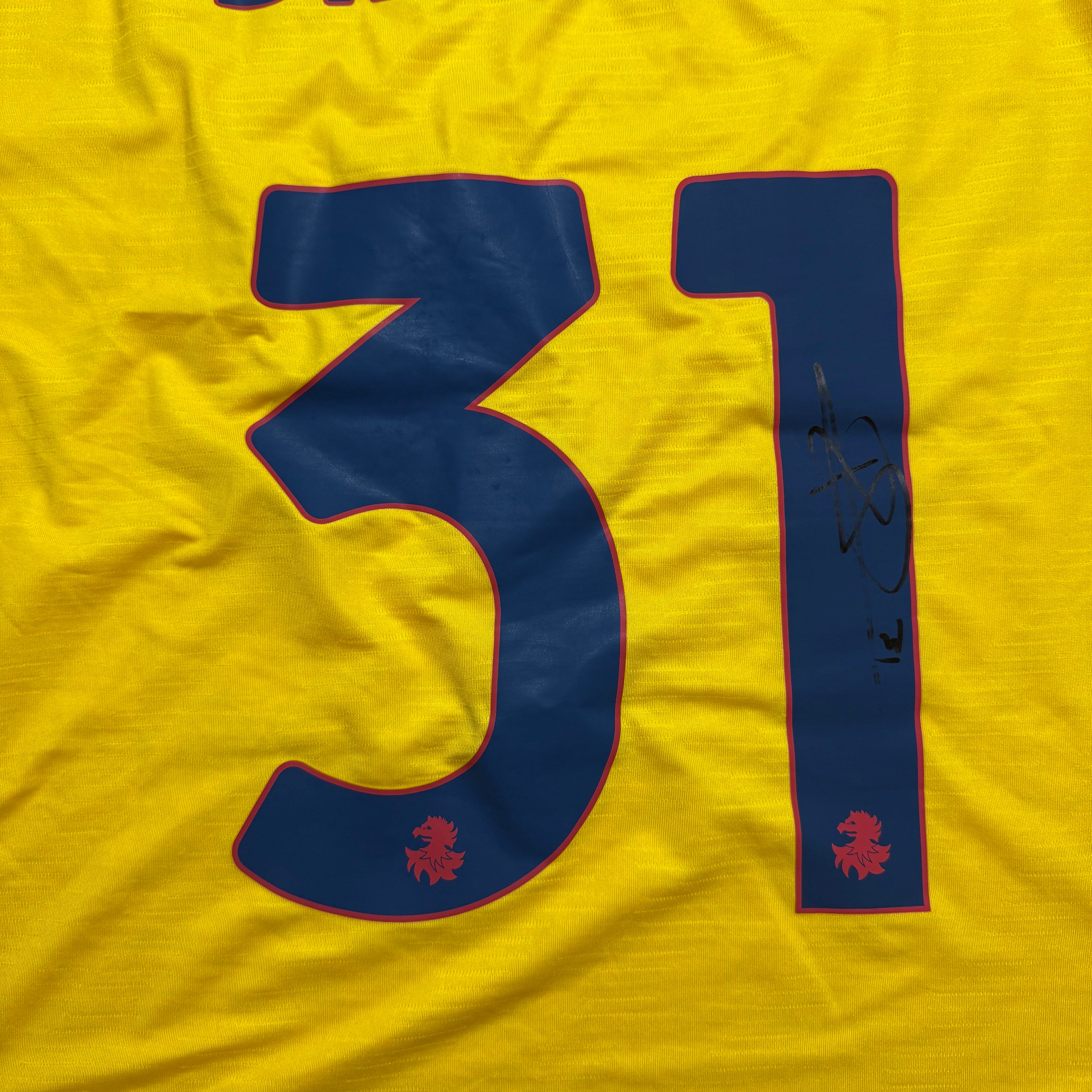 Genoa GK Shirt 2025 - 2026 (XXL) Siegrist 31 Match Issue/ Worn + Signed