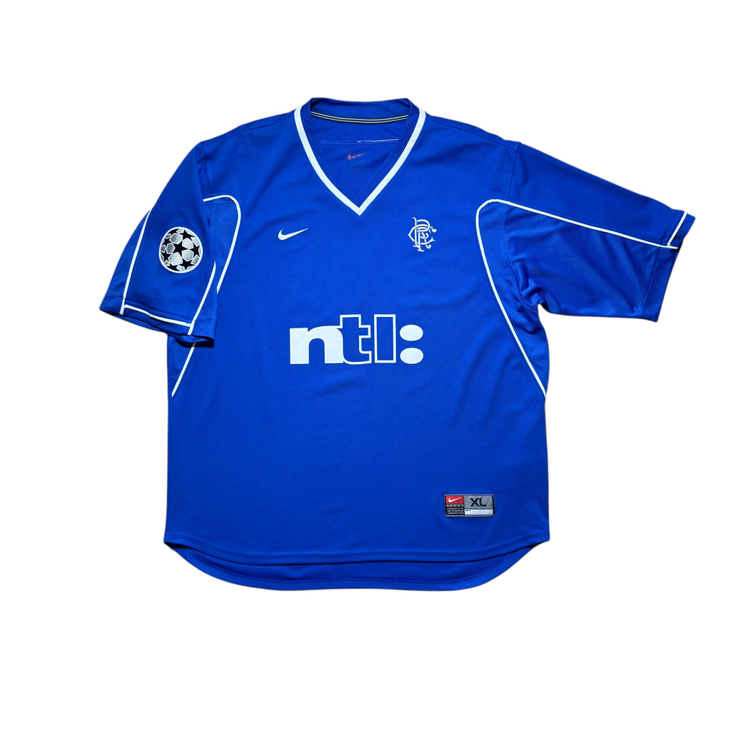Rangers Home Shirt 2000 - 2001 (XL) R. de. Boer 14