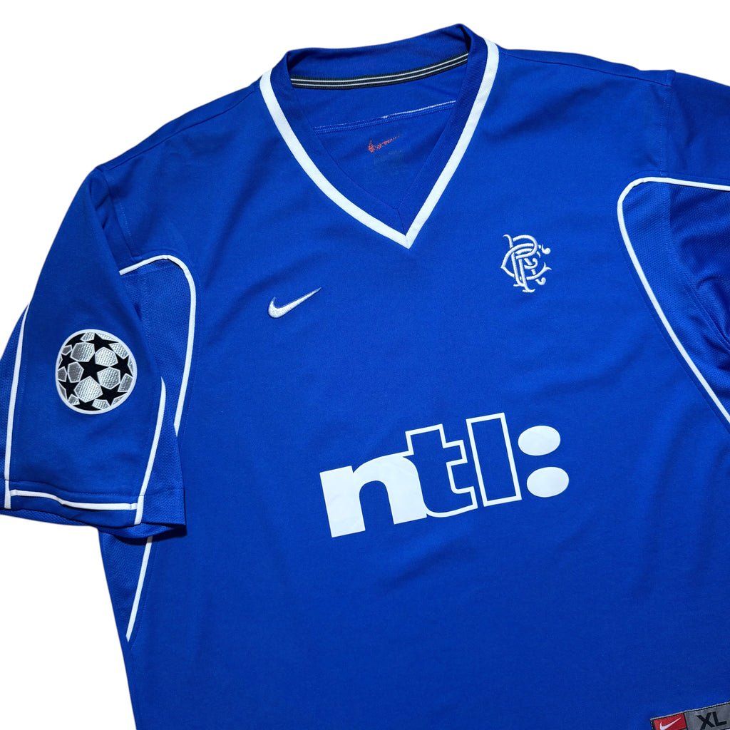 Rangers Home Shirt 2000 - 2001 (XL) R. de. Boer 14