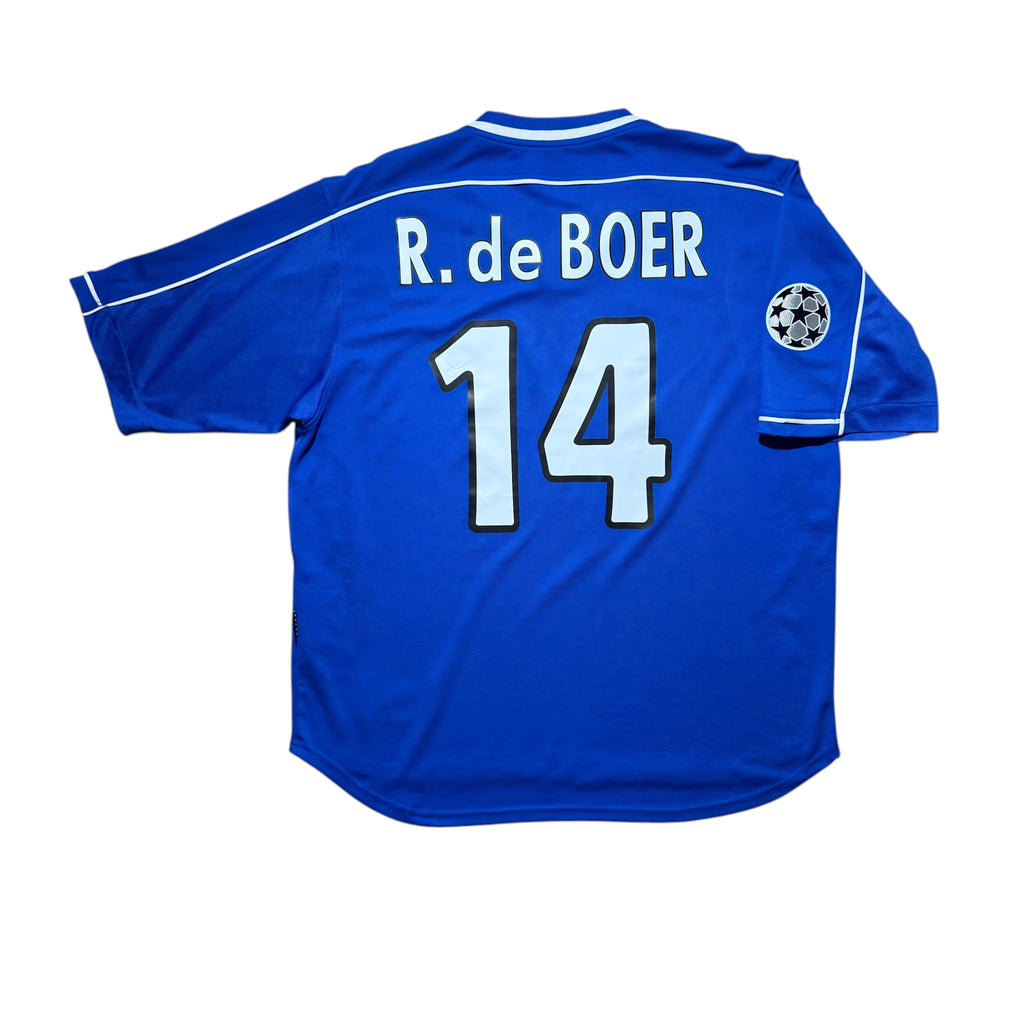 Rangers Home Shirt 2000 - 2001 (XL) R. de. Boer 14