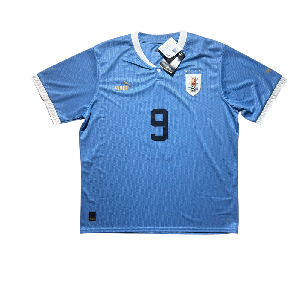 Uruguay Home Shirt 2022 - 2024 (XL) Suarez 9 BNWT