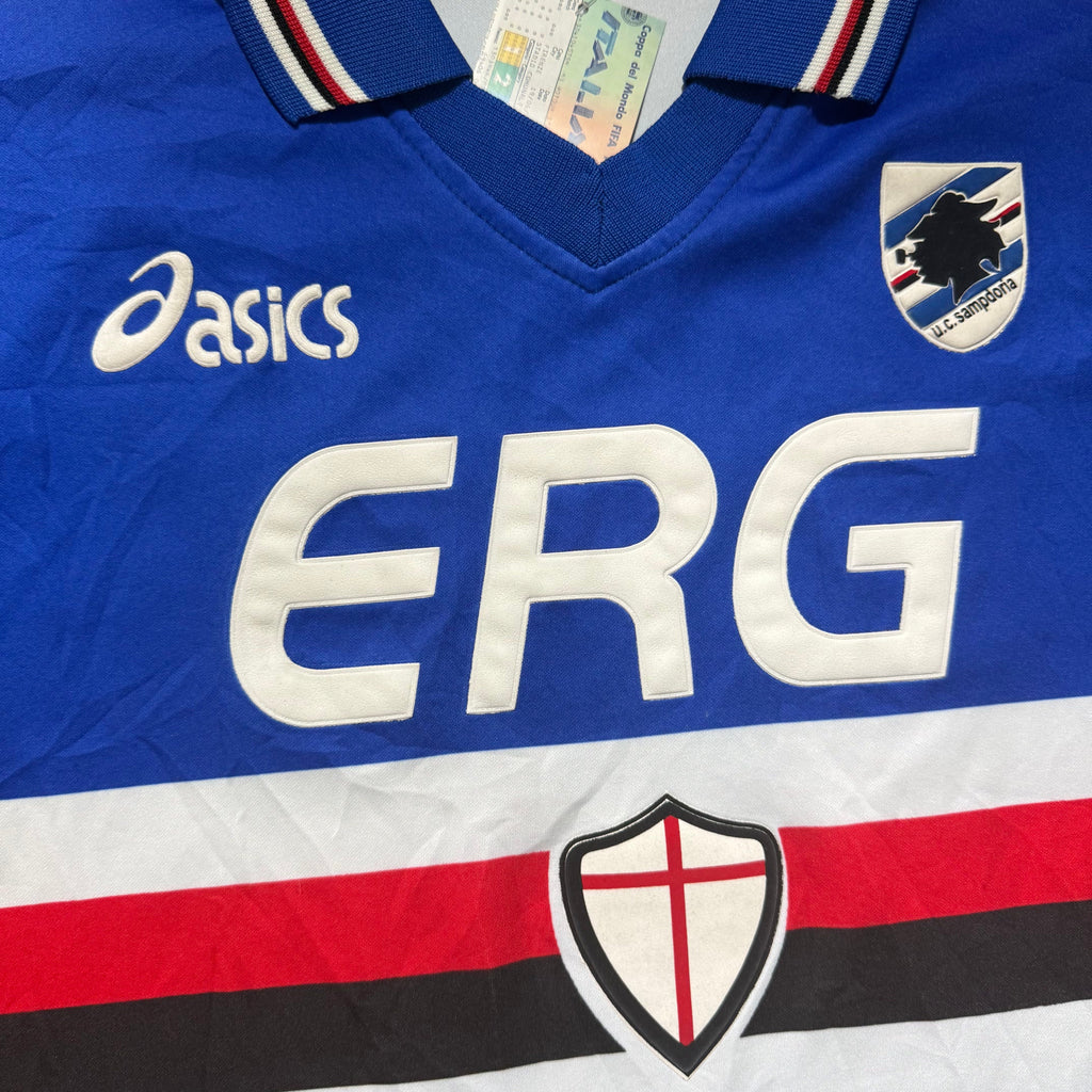 Sampdoria Home Shirt 2003 - 2004 (L) Conte 14