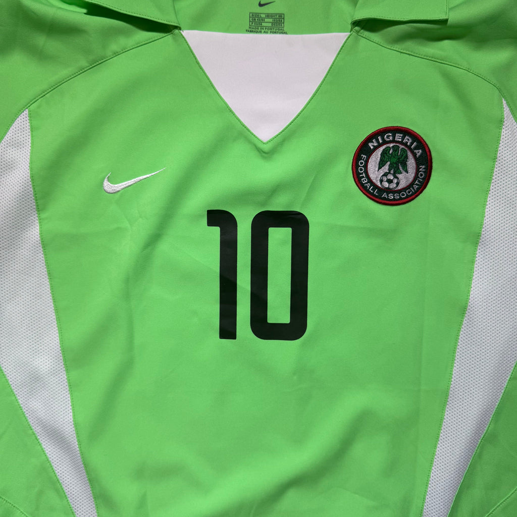 Nigeria Home Shirt 2002 - 2004 (L) Okocha 10