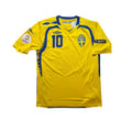 Sweden Home Shirt Euro 2008 (M) Ibrahimovic 10