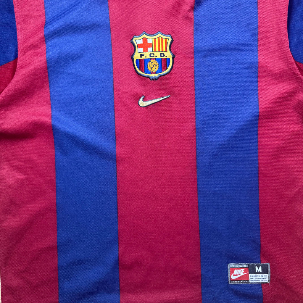 Barcelona Home Shirt 1998 - 1999 (M)