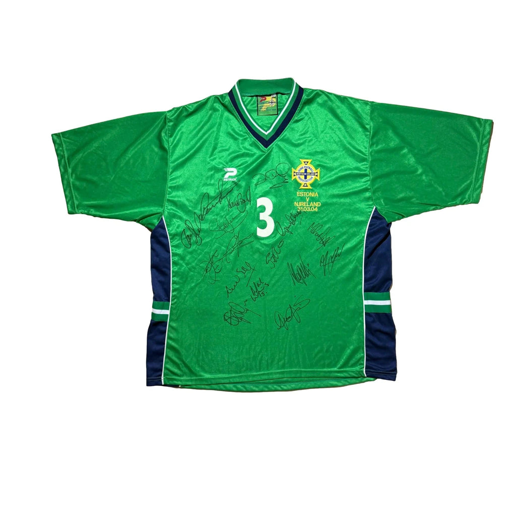 Northern Ireland Home Shirt 2004 (XL) '3' Capaldi Match Shirt