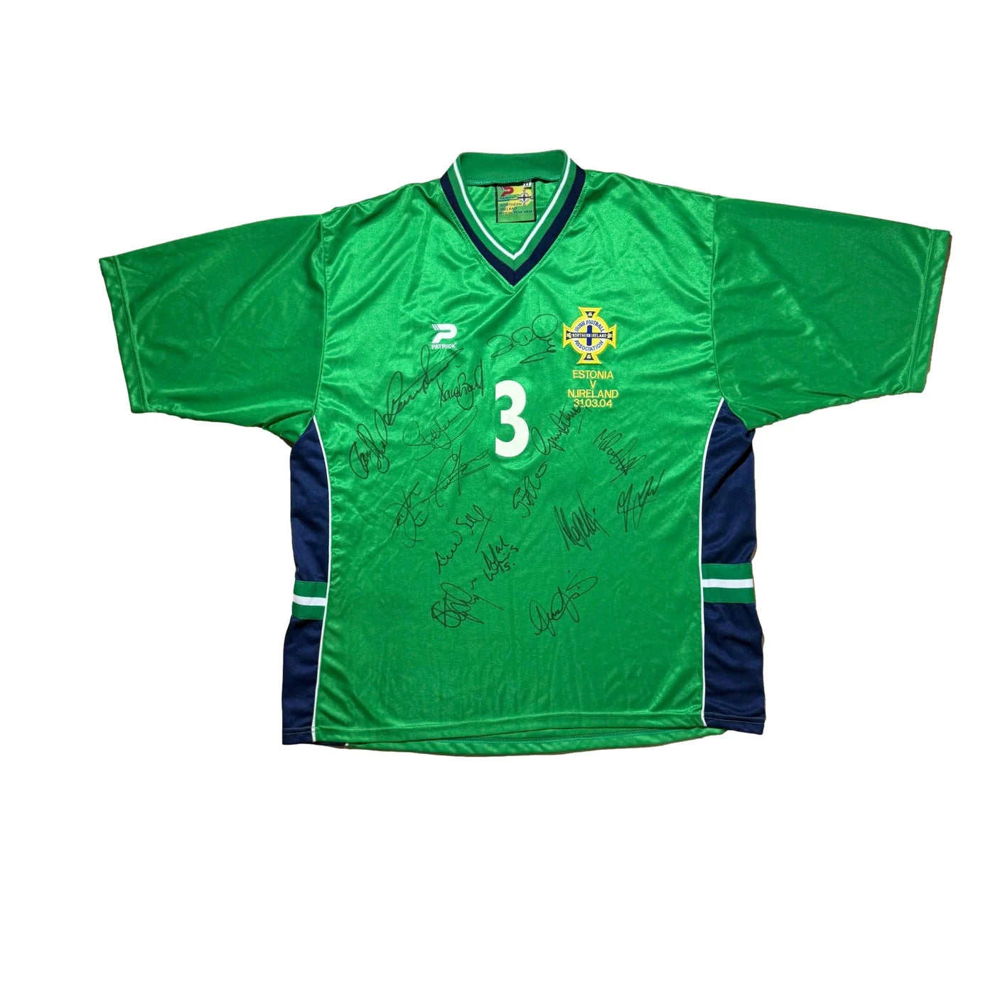 Northern Ireland Home Shirt 2004 (XL) '3' Capaldi Match Shirt