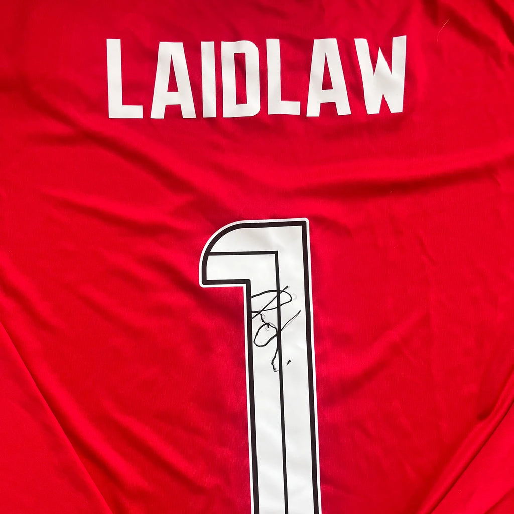 Ross County GK Shirt 2023 - 2024 (2XL) Laidlaw 1 MI Signed